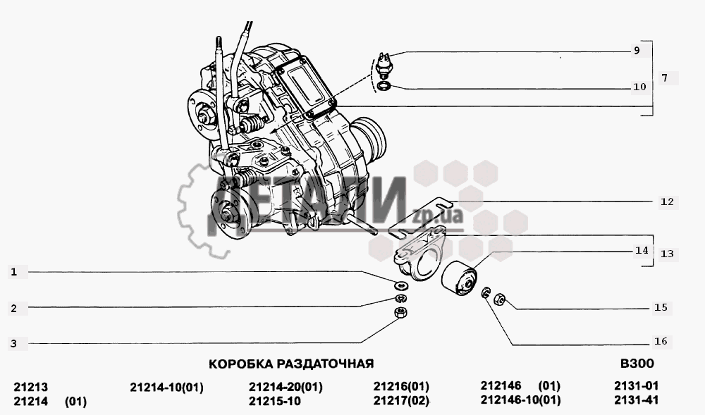 Раздаточная коробка ваз 21213